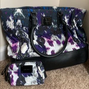 Calvin Klein tote and change purse